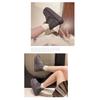2025 Fall/Winter New Arrival Women's Chunky-Soled Snow Boots with Fleece-Lined Cotton Inner, Round-Toe Slip-On Cotton Boots