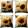 New Flower And Bird Pillow Cover Fresh Home Living Room Sofa Bed And Breakfast Bay Window Cushion Cover Premium