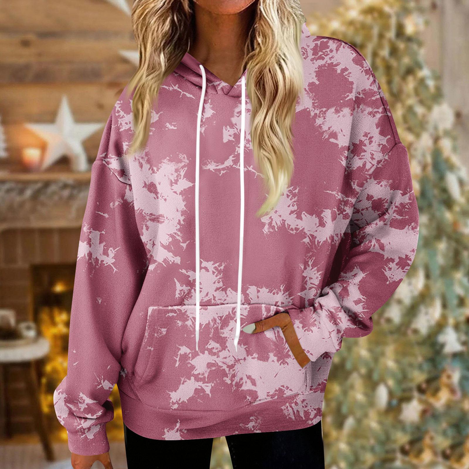 

Толстовки для женщин оверсайз зимние плюшевые милые свитшоты пуловер модная осенне-зимняя одежда XL розовый