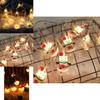 Beautifully Crafted Led Christmas String Lights With Classic Santa And Snowman Figures For Joyful Atmosphere