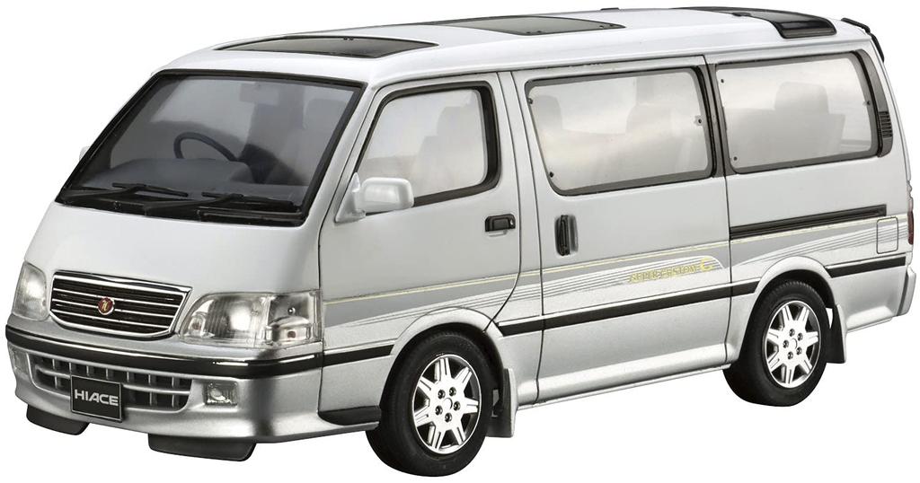 Aoshima Bunka Kyozai Die Modellauto-Serie 133 Toyota KZH100G Hiace Super Custom G 1999 Plastikmodellbausatz Co., Ltd. (AOSHIMA) 1/24 Nr.