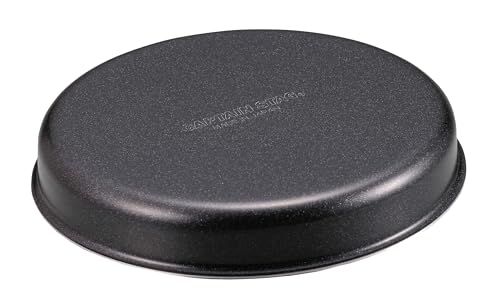 [Amazon.co.jp Exklusiv] Captain Stag Bratpfanne mit Deckel und Aluminiumplatte, 12cm, Hergestellt in Japan, Tsubame-Sanjo, Schwarz, UY-7108