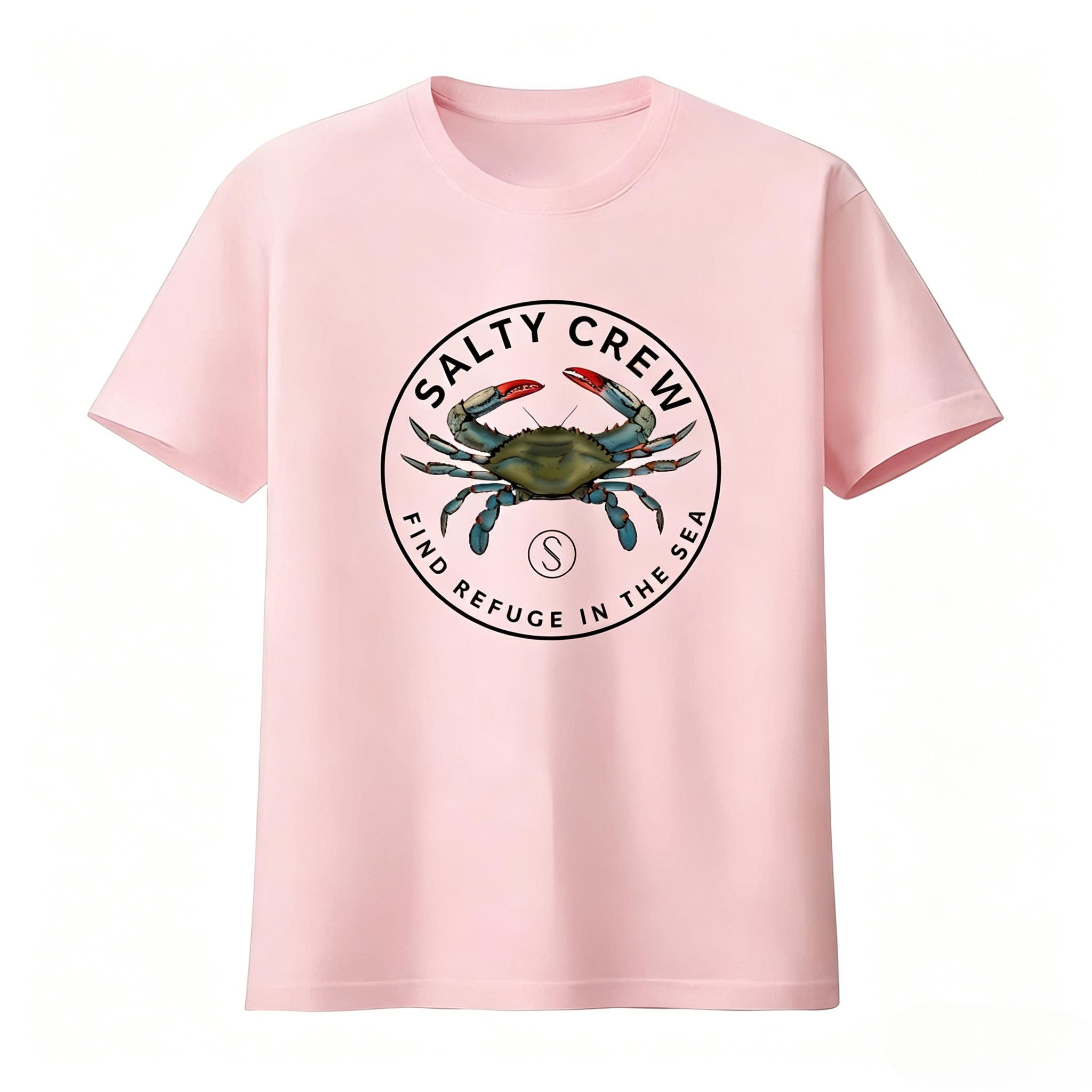 

Salty Crew Blue Crabber T Shirt Find Refuge in The Sea Streetwear Fashion Unisexs Clothing Womens Clothing 2026 Summer T Shirt 4XL