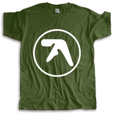Футболка мужская с круглым вырезом футболки APHEX TWIN Логотип ФУТБОЛКА Электронная МУЗЫКА Техно ХАРДКОР Windowlicker топы мода унисекс футболки