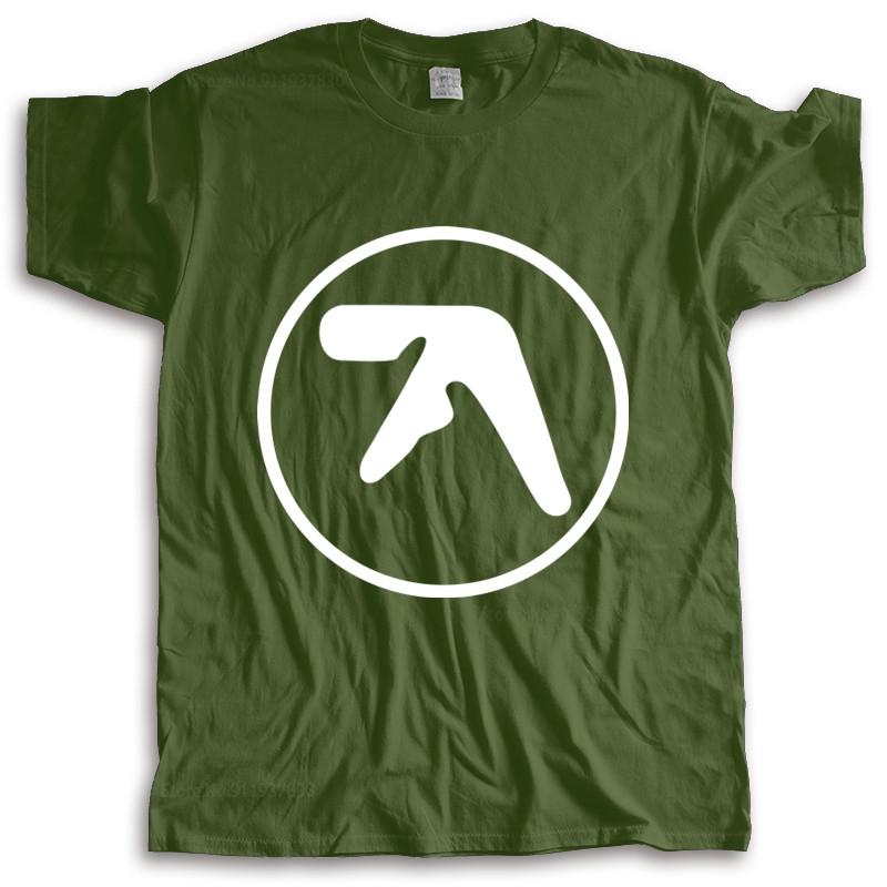 T-shirt Men Crew Neck Tees APHEX TWIN Logo T-SHIRT Electronic MUSIC Techno HARDCORE Windowlicker Tops Fashion Unisex Tees