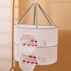 1/2/3 Layer Hanging Mesh Drying Basket U-shaped Zipper Design Food Fish Clothes Hanging Drying Net Outdoor Foldable Hanging Mesh Dryer