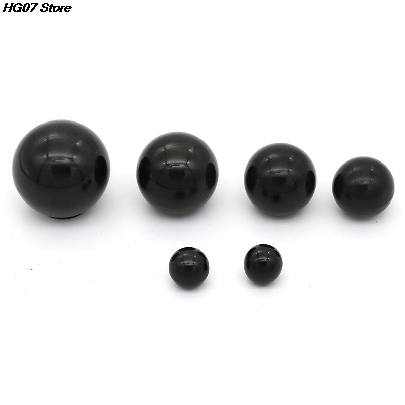 Black Plastic M4/M5/M6 Thread Ball Shaped Head Clamping Nuts Knobs 1PCS