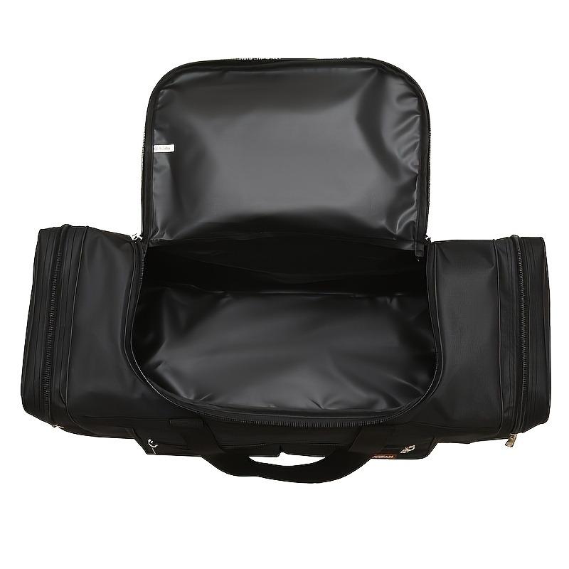 Large Capacity Foldable Travel Duffel Bag with Multiple Compartments, Adjustable Shoulder Straps & Zipper Closure - Ideal for Gym, Work, and Daily Use