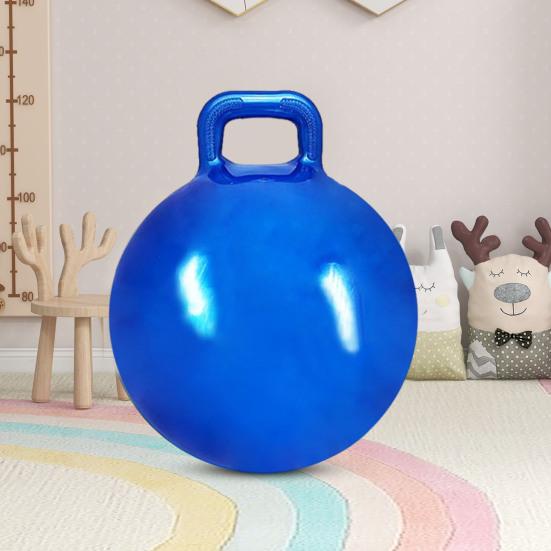 Kids Inflatable Ball Handle Horse Bouncing Toy 45cm Cartoon Bouncing Ball Beach Pool Toys Fun Stress Relief Gifts