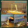 2025 New LED Note Board with Color Light Up Acrylic Message Board Illuminated Acrylic Dry Erase Notepad with Adjustable Stand and 7 Colors Pen for