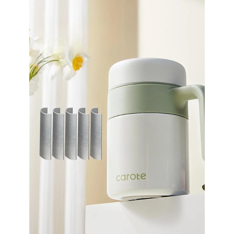 316 Stainless Steel Tea Separation Cup, Double-Deck Office Thermos Cup, Male and Female Students Teacup with Handle, Tea Straine