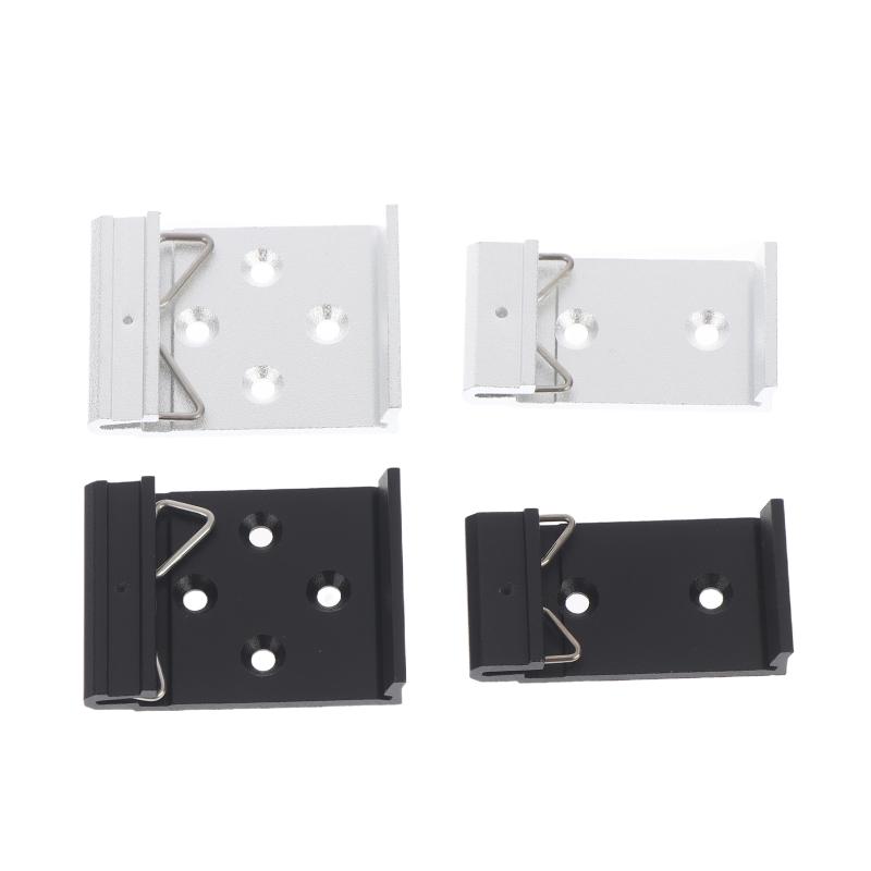 25Mm 35Mm 45Mm Metal Din Rail Fixed Clamp Clip Relay Mounting Buckle Simple Fixing Rack With Mounting Holes