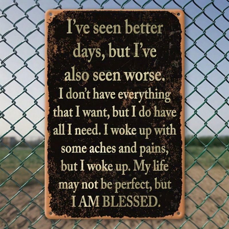 Vintage Metal Tin Wall Poster Sign 20x30cm
