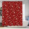 Mushroom Shower Curtain Botanical Forest Nature Decor Bathroom Set Vintage Floral Pattern Waterproof Backdrop