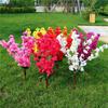 Artificial Peach Blossom: Single Branch with 7-9 Forks – Large Silk Floral Arrangement for Wedding Decorations.