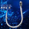 5pcs/lot Sea Fishing Stainless Steel Hook with Inverted Hedgehog Ring Hooks Resistant To Seawater Corrosion Boat Hooks SJ43
