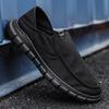 Holfredterse Lazy Shoes Classic Men'S Sneakers Loafer Shoes Casual Canvas Shoes Slip On Wide Fit Shoes Black/Green/Khaki Ys9901