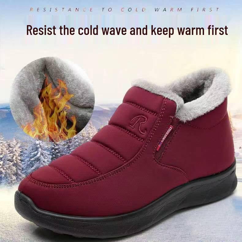 Naiste puuvillased talvejalatsid – soojad, paksud, sametvoodriga jalatsid eakatele