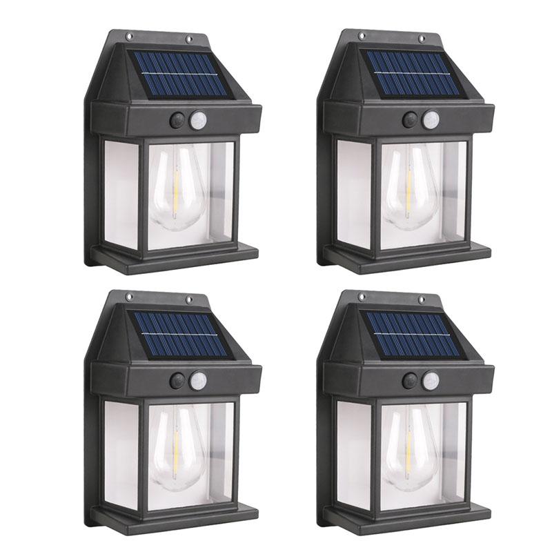 Solar Motion Sensor Outdoor Light, LED Street Light, Semi Embedded Installation, Suitable for Steps, Courtyards, Porches, Front Doors, Sidewalks