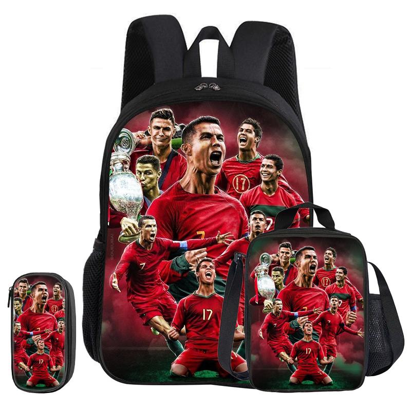 Ronaldo 3 gab. komplekts Skolas mugursoma