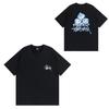 Street Style Short Sleeve T-Shirt Loose Fit Round Neck Cotton Tee Couples Casual Wear