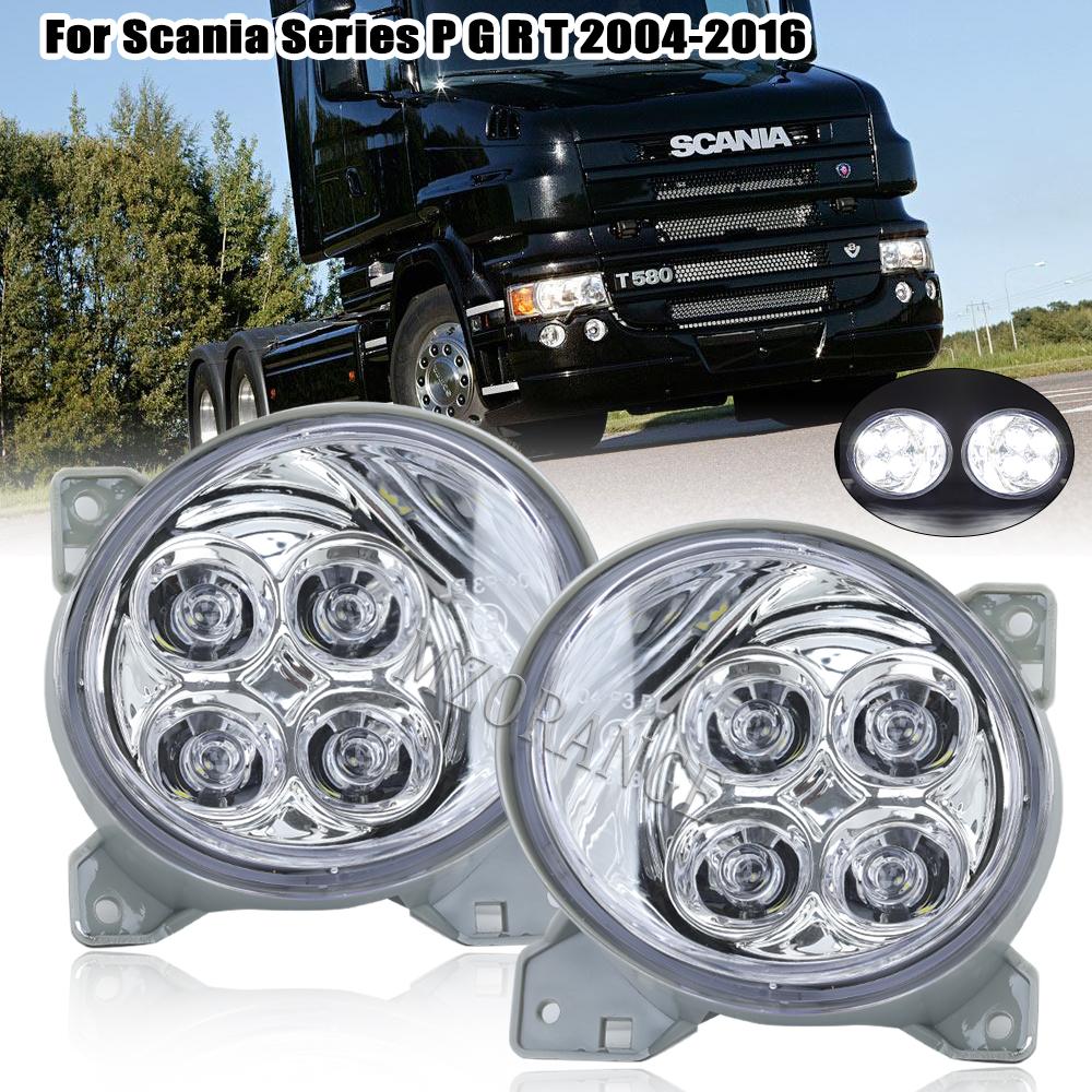 2X Car Front Fog lights For Scania G440 G450 P380 P410 R450 R620 LED Fog Light Assembly headlight Parts accessories 1pair