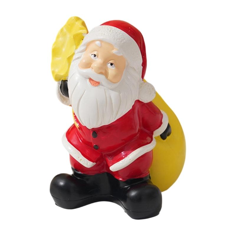 Christmas Figurine Figure Decors Resin Santa Clauses Statue Christmas Decorative Figurine Table Centerpieces for Holiday