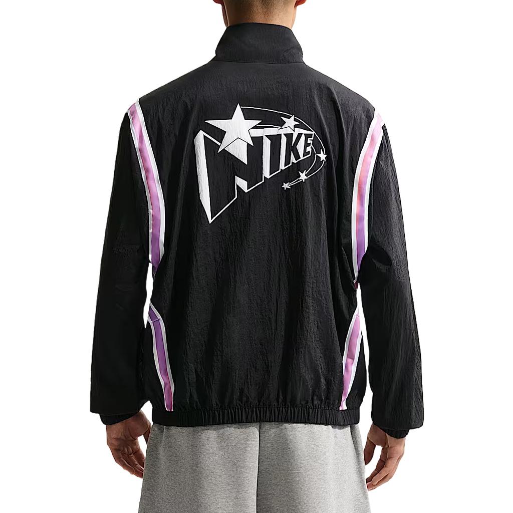 Nike Einfarbige Reißverschlusskragen Basketballjacke Herrenjacken IR6278-010