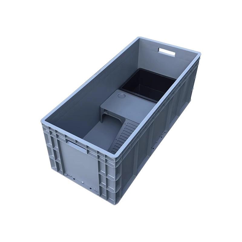 Household Terrariums Large Turtle Breeding Box Aquarium Amphibious Ecological Transport Box Thickened Turtle Tank with Drainage