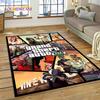 3D GTA Spiel Grand Theft Auto Gamer Teppich für Schlafzimmer Wohnzimmer Zuhause Sofa Dekoration, Kinder Spiel Große Dekor Bodenmatte