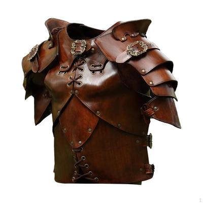 Men's Medieval Chest Armor Adjustable Strap Vest Armour for Halloween Cosplay