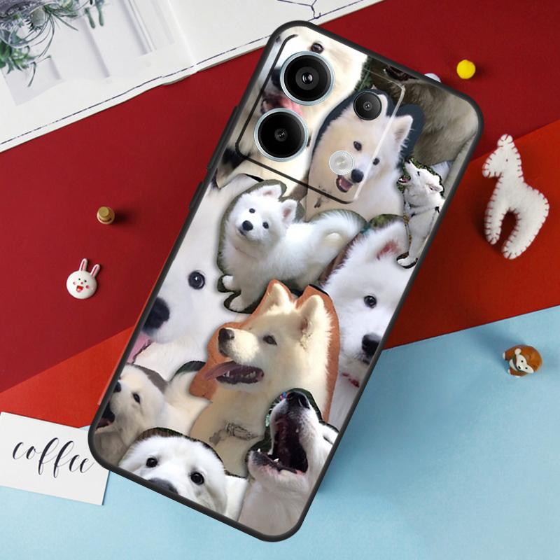 Samoyed Puppy Case For Xiaomi Redmi Note 14 Pro 13 12 11 10 15 Pro Plus Redmi 15 14C 10C 12C 13C 15C Cover