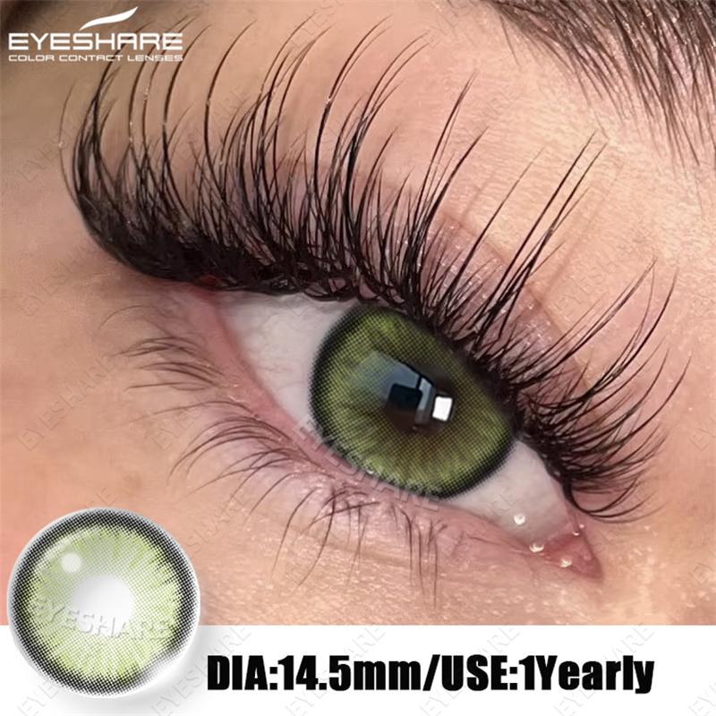 Eyeshare Natürliche Kontaktlinsen Farbige Kontaktlinsen Braune Make-up-Linsen Graue Pupillenlinsen Blaue Augen Kontakte Grüne Augen Linse