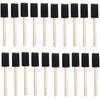 A60z180pcs Small Foam Paint Brush Sponge Foam Brush Painting Set Wood Handle 1 Inch Paint Brushes Tools Painting Setmay