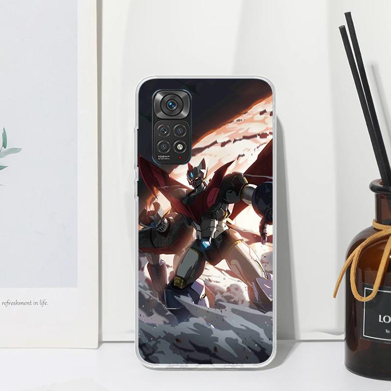 M-Mazinger Z Anime Phone Case For Xiaomi Redmi Note 13 14 12S 11S 10S 12 11E 10 Pro Plus 11T 9S 9 8T 8 7 Art Fundas Back Cover