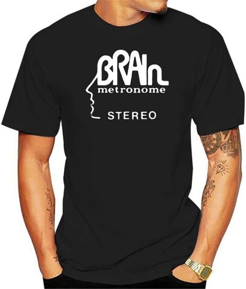 Brain Records Records T Shirt KrautCustom Tee Shirt Black S чёрный