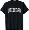Lake Ontario Great Lake Travel Unisex T-Shirt Graphic Men's T-Shirt Black Casual T Shirt