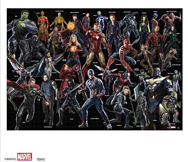 

Tenyo в головоломці Marvel Great Characters із 1000 елементів Поставляється з клеєм і шпателем Сервісна картка включена [Made Japan] (51х73,5 см) Р-1000-630