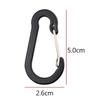 5Pcs Solid Color Climbing Buckles Outdoor Tools Mini Wire Gate Clips for Outdoor Climbing Hiking Small Durable Quick Hook