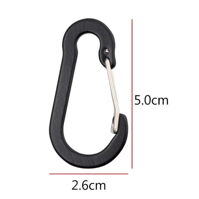 5Pcs Solid Color Climbing Buckles Outdoor Tools Mini Wire Gate Clips for Outdoor Climbing Hiking Small Durable Quick Hook
