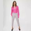Classic British Style Plaid Straight-Leg Pants
