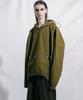 Square Cut Hoodie Khaki