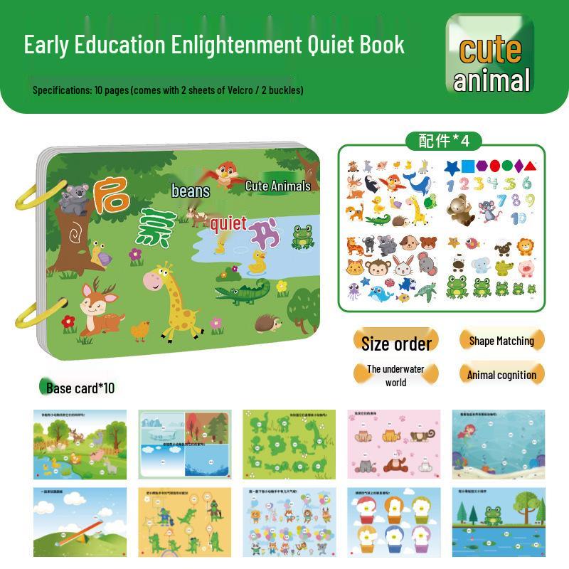 Early Learning Sticker Book: Character Recognition for Ages 3-6 - Interactive Educational Toy