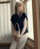 JUCYJUDY Boat Neck Drape Blouse J1Bl322D