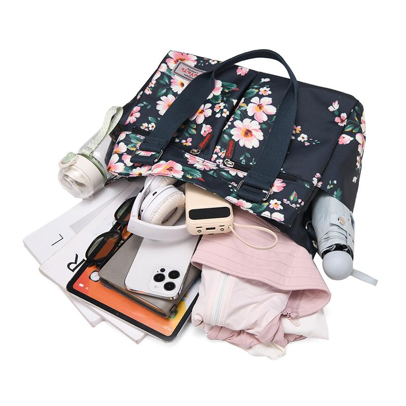 Women's Shoulder Bag Large Capacity Nylon Tote Bag Print Mother Bag