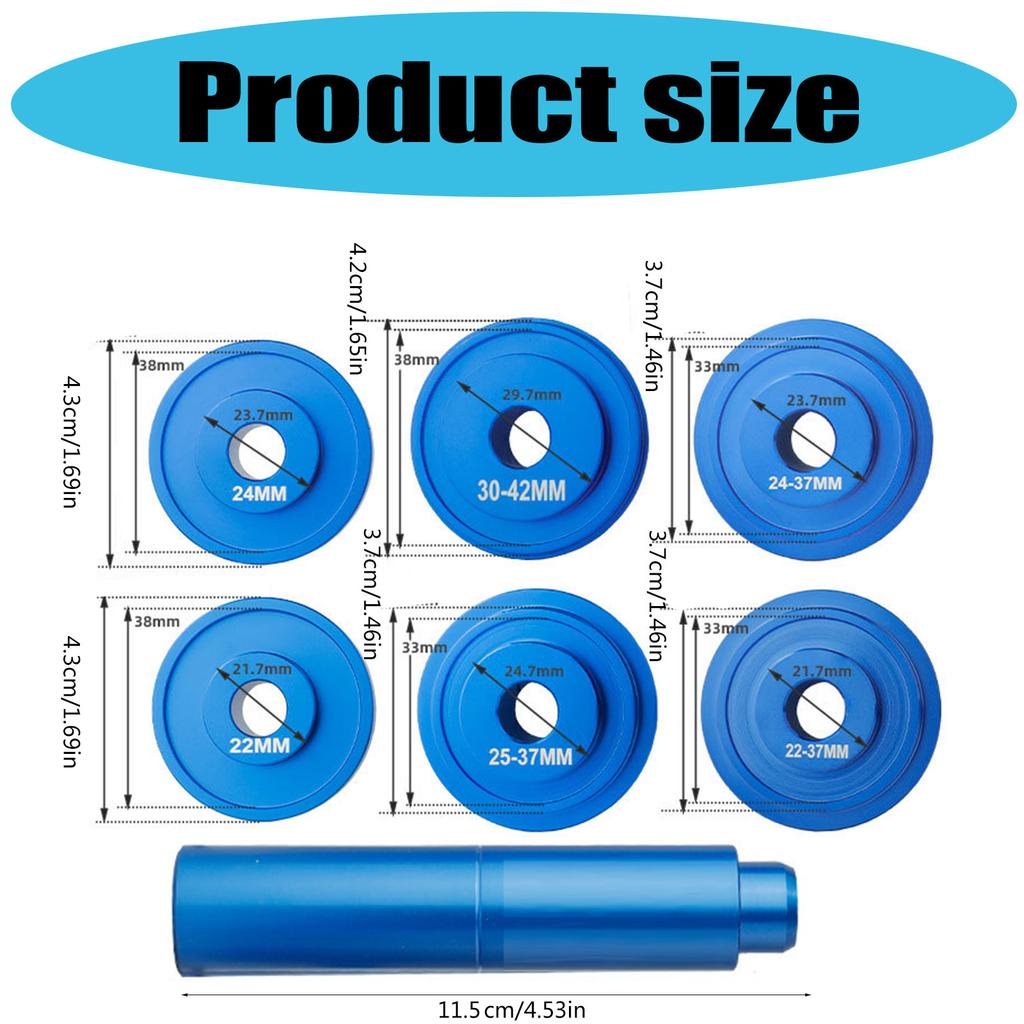 Bicycles Bottom Bracket Install and Removal Tool Set Bearing Press Tool Bike Bottom Bracket Remover Bike Removal Tool