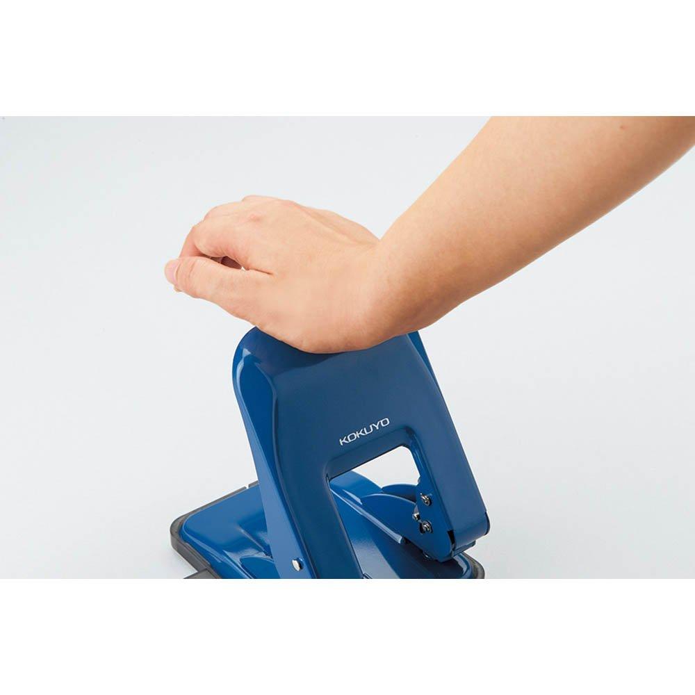 Kokuyo Hole Punch 2 Holes PN-G37B Paper Size Guide Up to 37 Sheets Blue