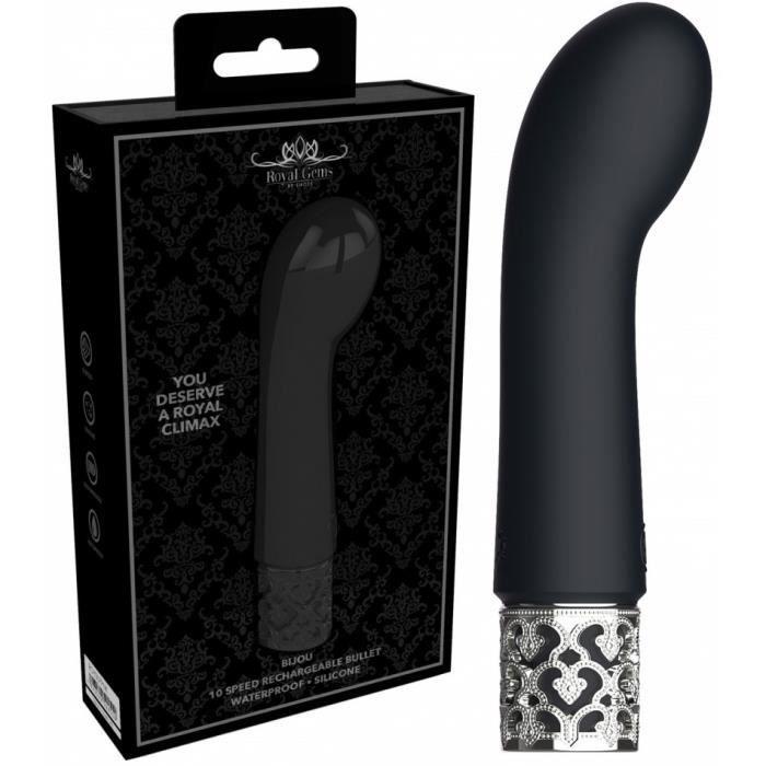 Vibromasseur - Ouch - Bijou Noir - Rechargeable - Silicone - Petit