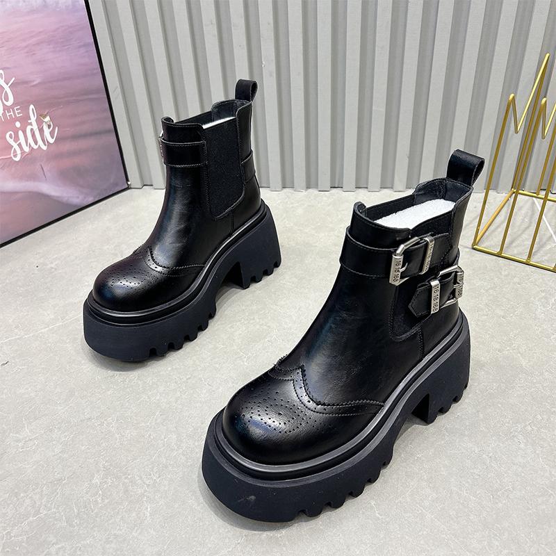 

Platform Women s Ankle Boots Flats Fashion Winter Sport Shoes Designer New Chelsea Boots New Casual Leather Mujer De Botas 40