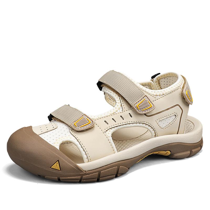 

Fashion Men Outdoor Comfy Sandals Breathable Male Beach Shoes Quick Dry Wading Aqua Footwear Anti-collision Toe Summer Men s Casual Shoe 38